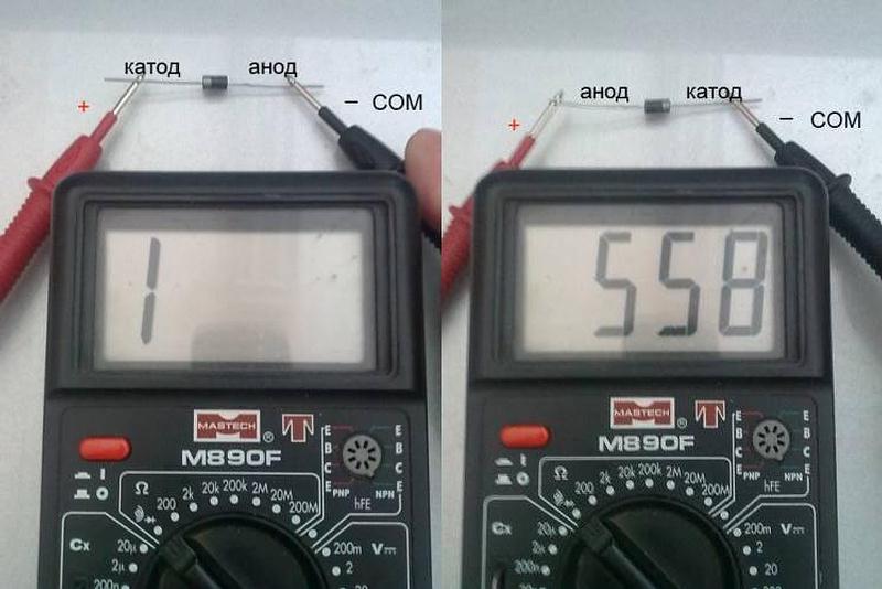 Как отличить диод от стабилитрона мультиметра. Мультиметр режим диодной прозвонки. Прозвонка диода мультиметром. Прозвонка диодов на мультиметре. Мультиметр проверка диодов.