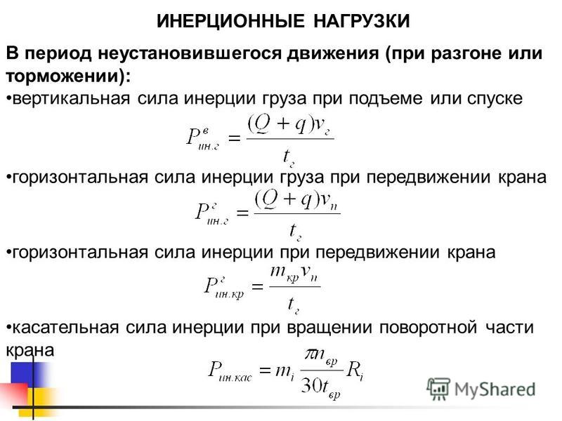 Расчет нагрузки