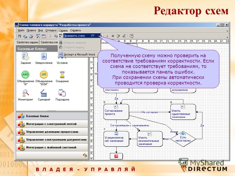 Создать красивую схему