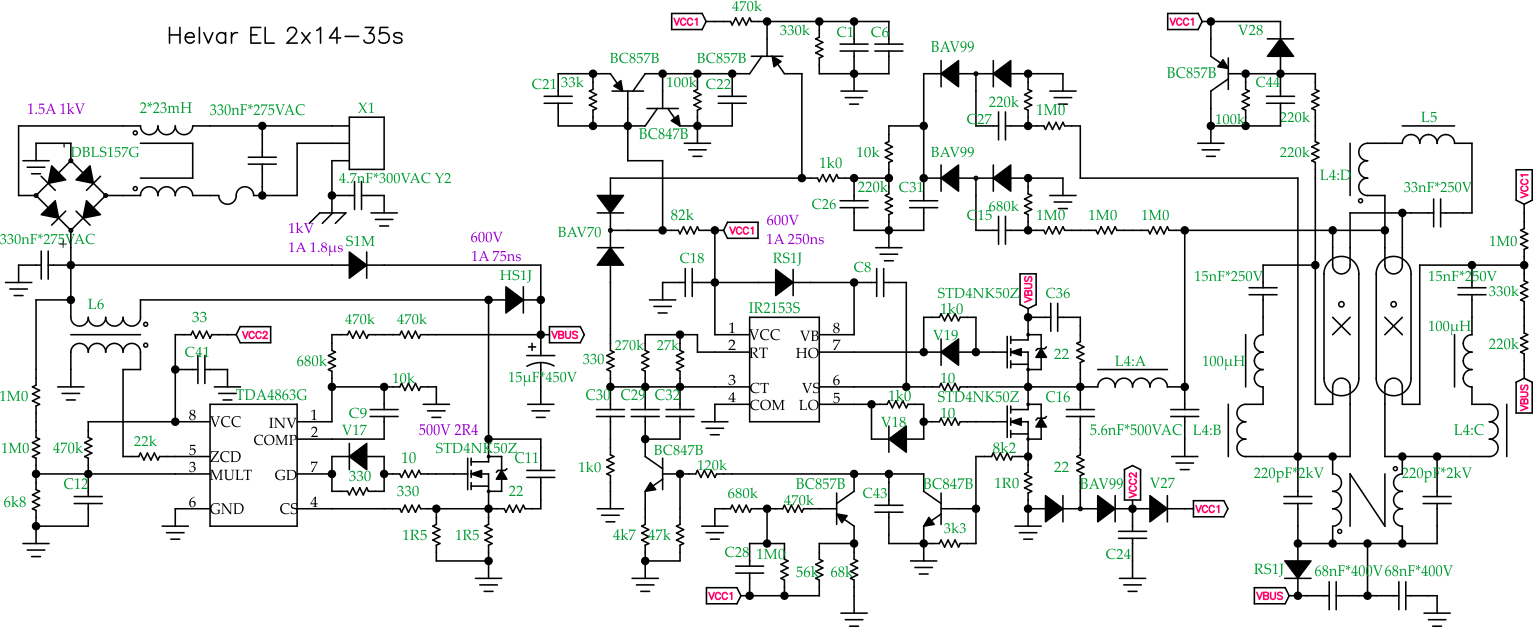 Эпра 418 iek схема