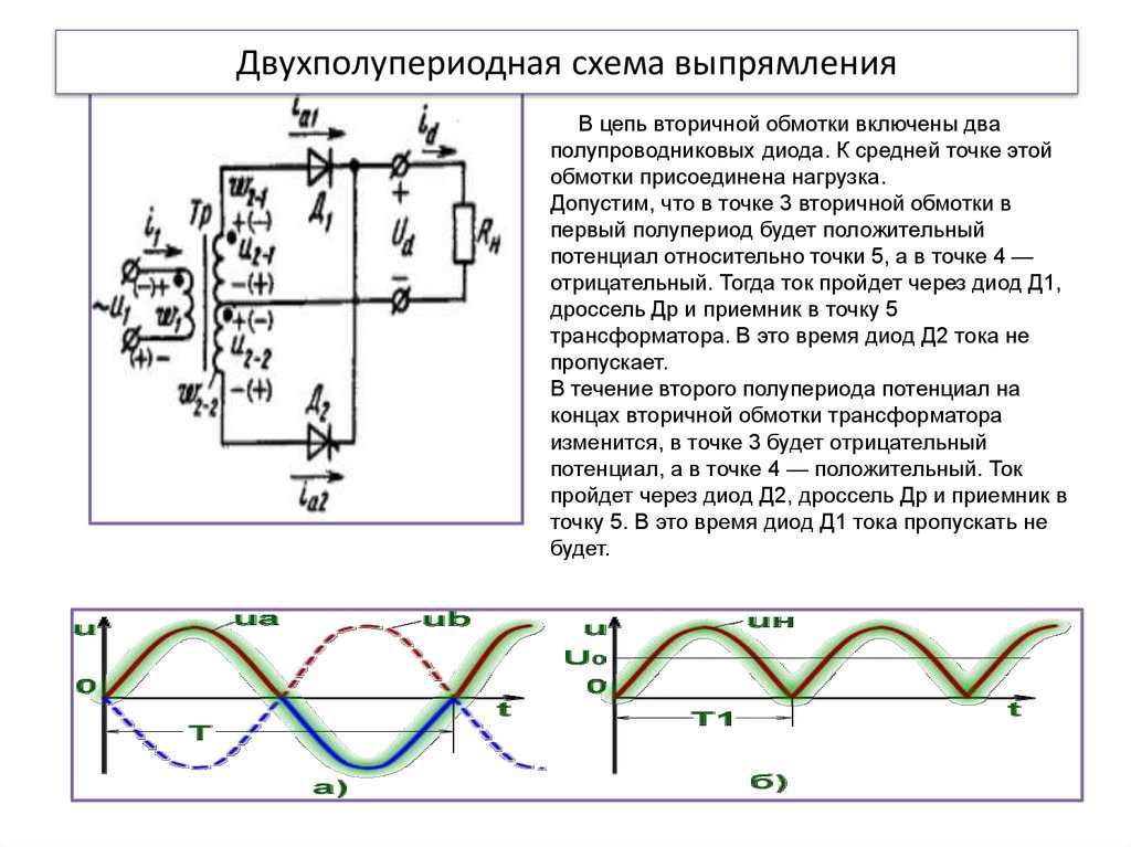 Какие диоды применяют для выпрямления переменного тока