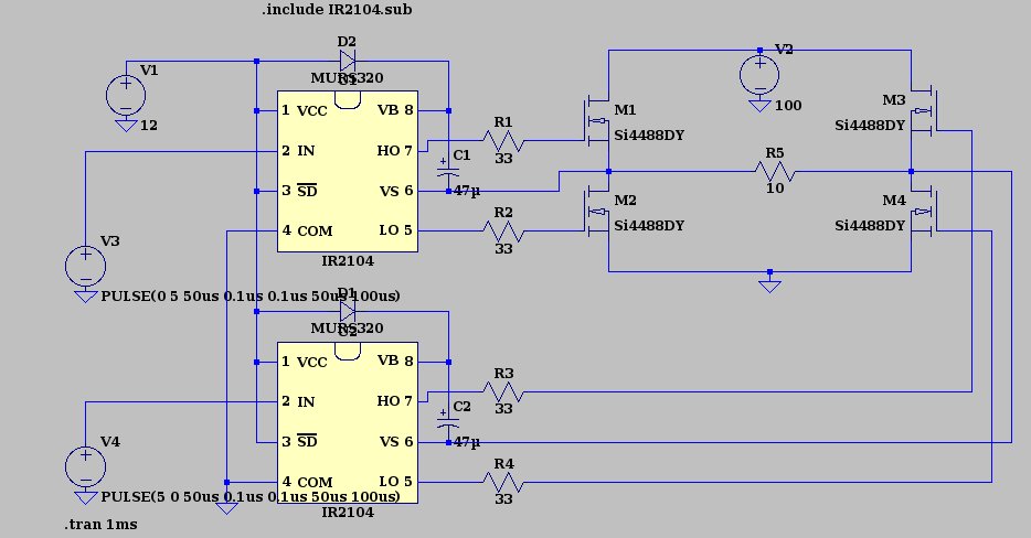 Ir2106s схема включения