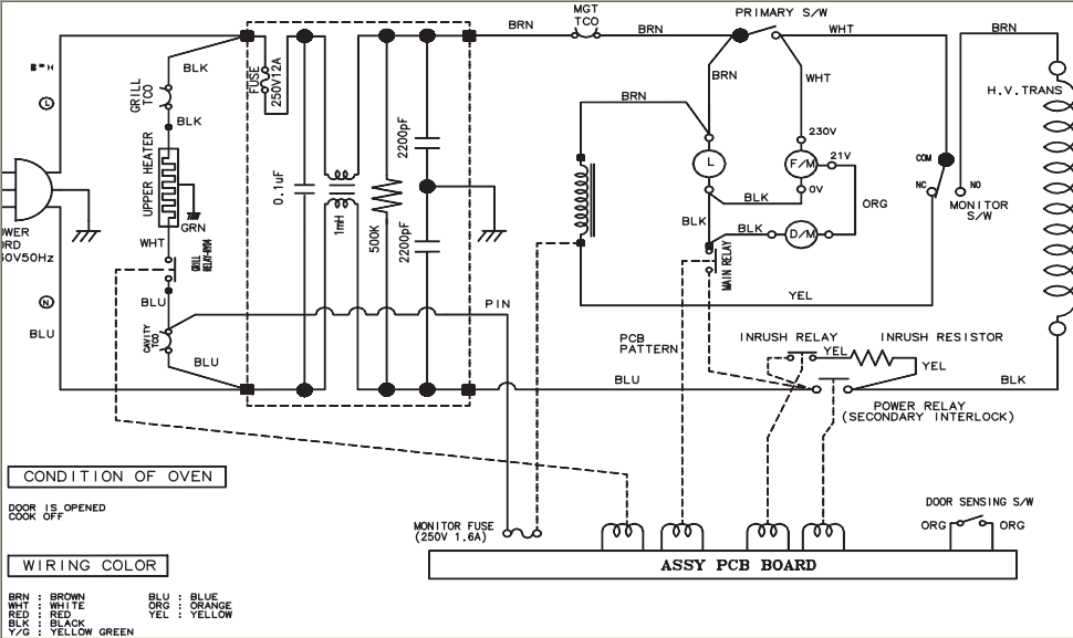 Eax64628702ebr752348 схема свч печи lg