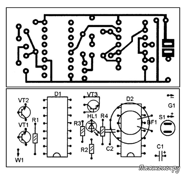Искатель скрытой проводки своими руками схемы на микросхеме