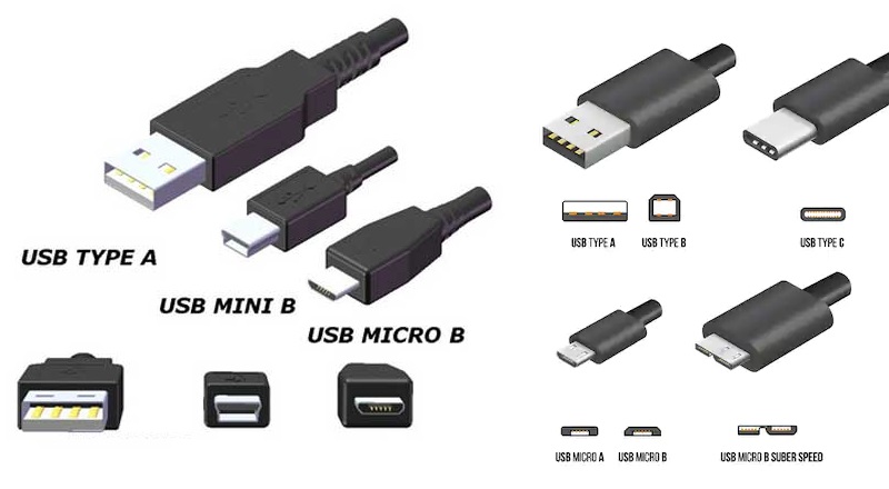Какие бывают разъемы usb. Разъём Micro USB Тип b (USB 2.0). Типы микро USB разъемов. УСБ разъемы Type-a. Виды микро юсб разъемов.