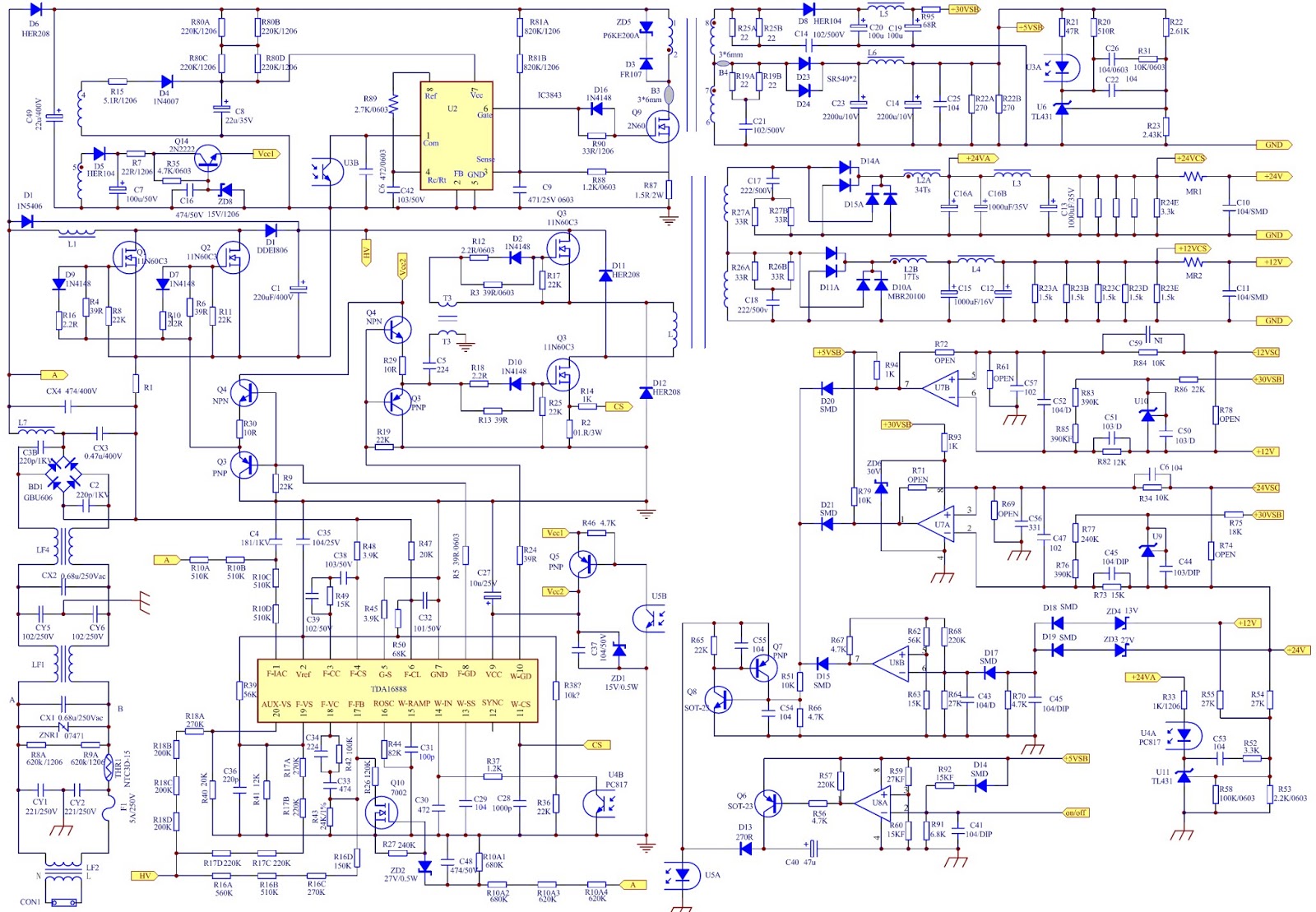 Wjm70601 pcb схема