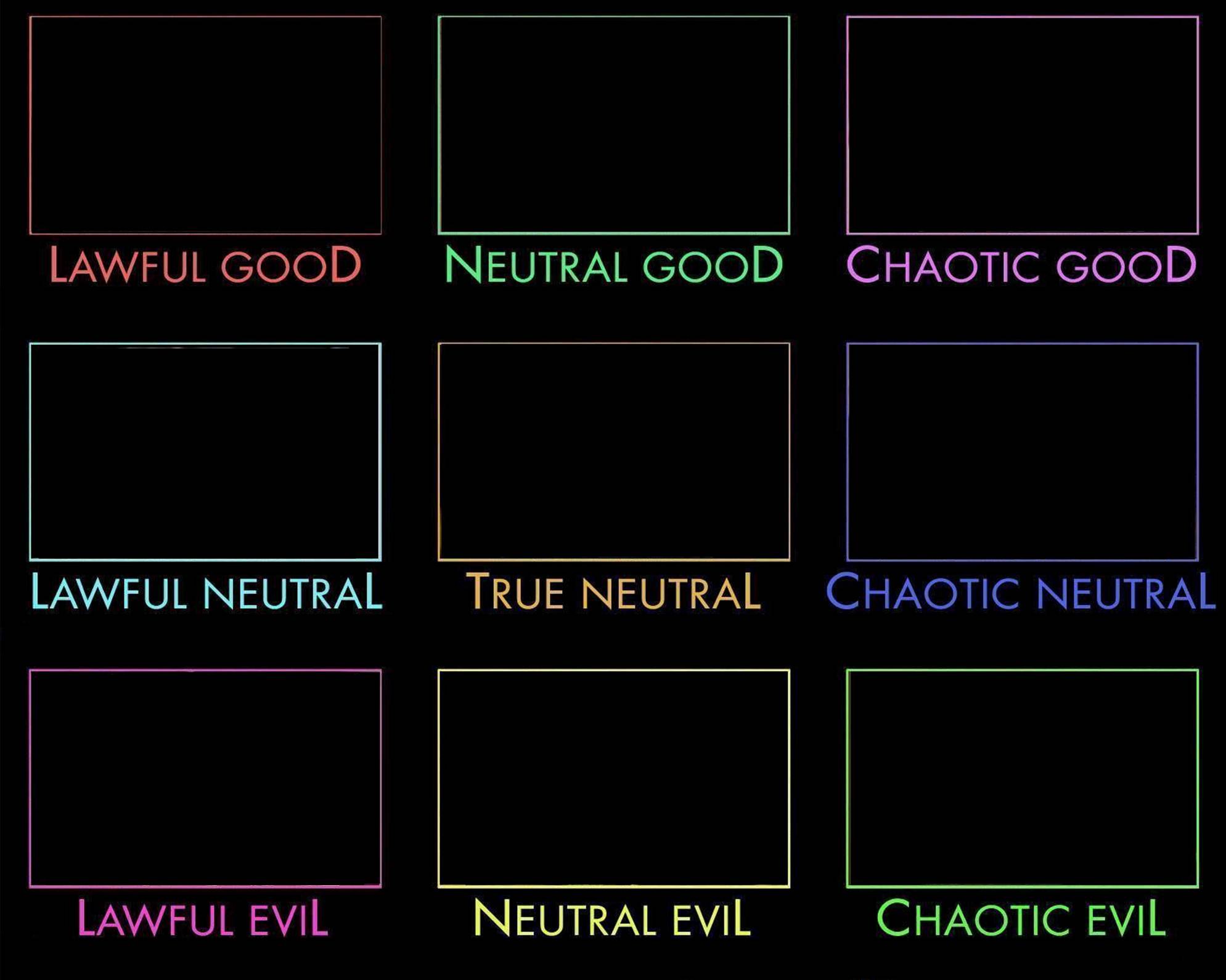 Good на русском. Таблица lawful good chaotic Evil. Lawful good Evil Neutral таблица. Хаотик нейтрал. Chaotic Neutral таблица.