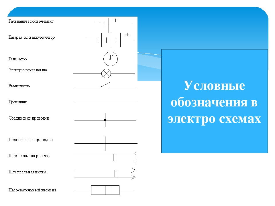 Обозначение батарейки на электрической схеме