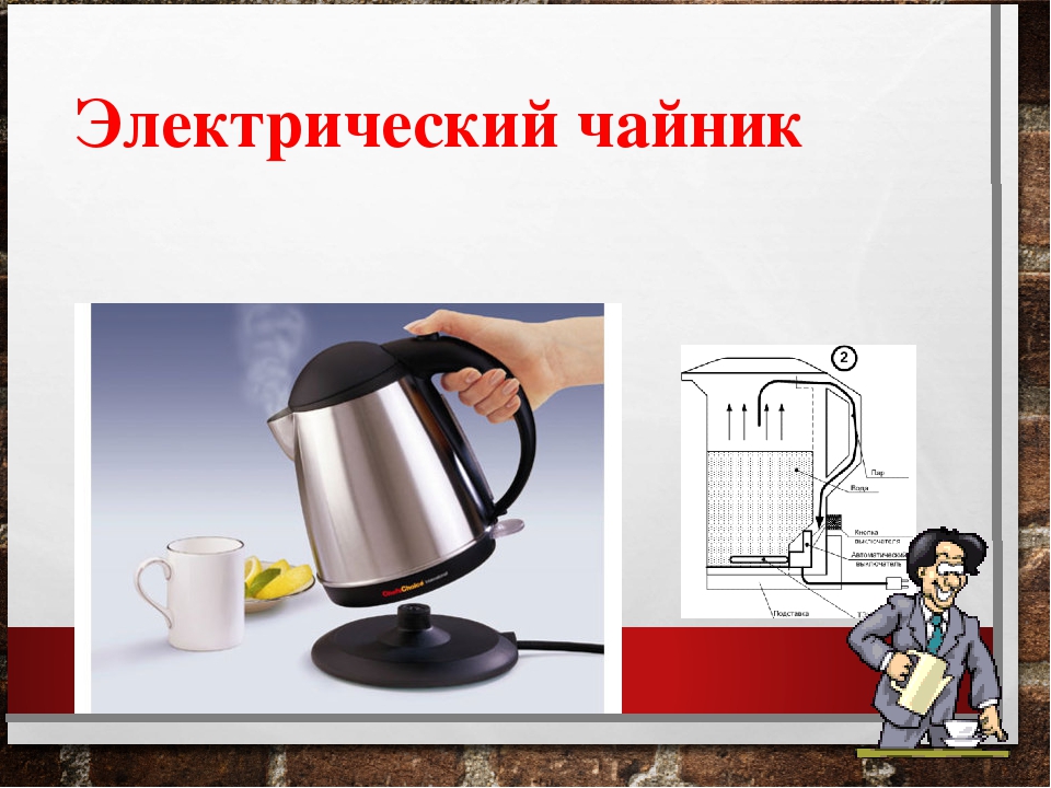 Работа чайника физика. Электрический чайник. Чайник электронагревательный прибор. Схема работы электрочайника. Конструкция электрического чайника.