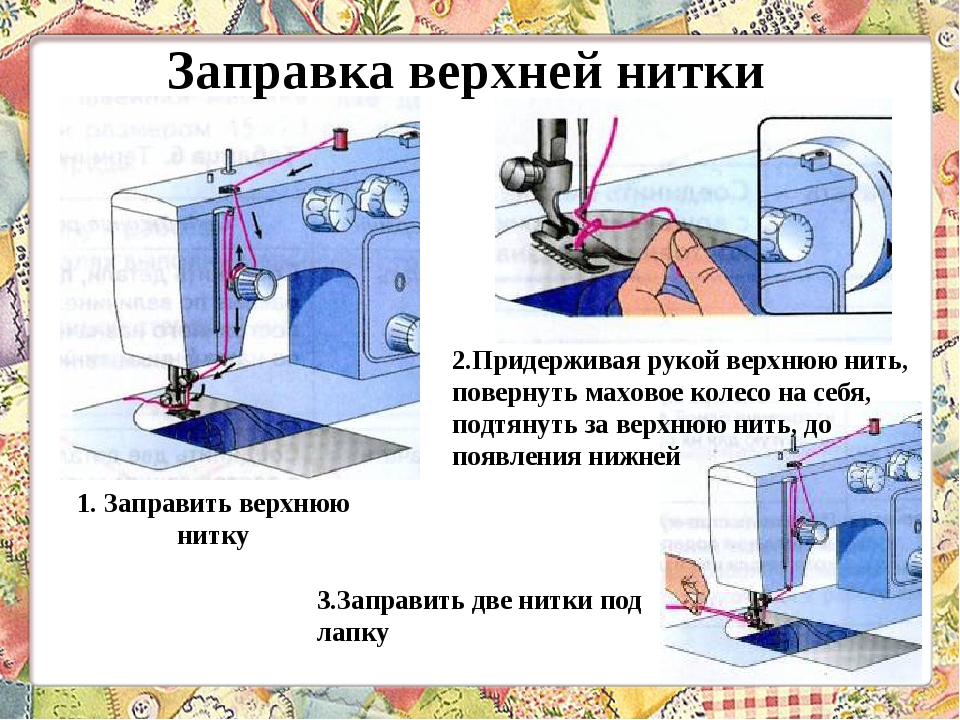 Как вытащить нижнюю нить в швейной машине dexp