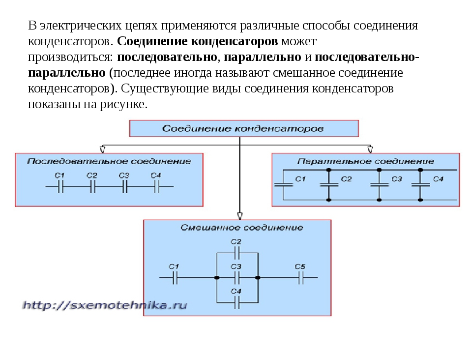 Последовательное включение конденсаторов калькулятор