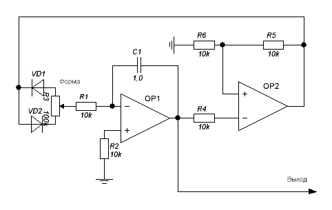 Генератор импульсов на оу
