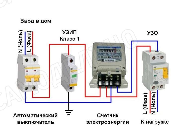 Схема монтажа опс 1