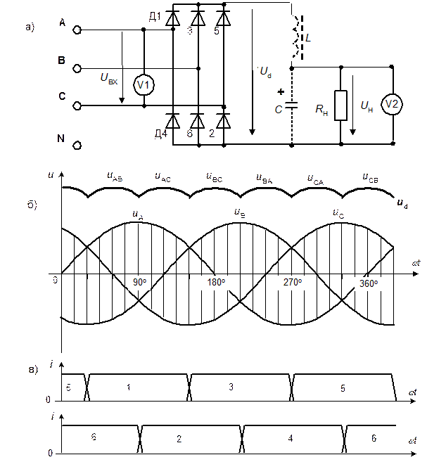 Трехфазная схема однолинейная схема