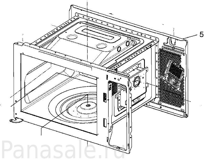 Корпус микроволновой печи. Корпус для микроволновки Panasonic. СВЧ Панасоник 366м запчасти. Корпус для микроволновки Панасоник. Что такое кожух в микроволновке.