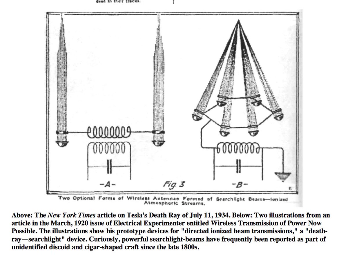 Луч смерти никола тесла чертеж