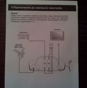 Схема подключения тюнера Т2