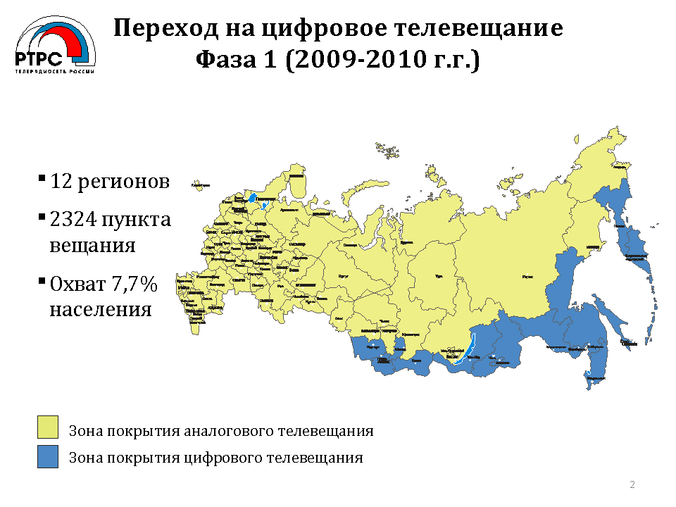 Карта охвата цифрового телевидения в московской области