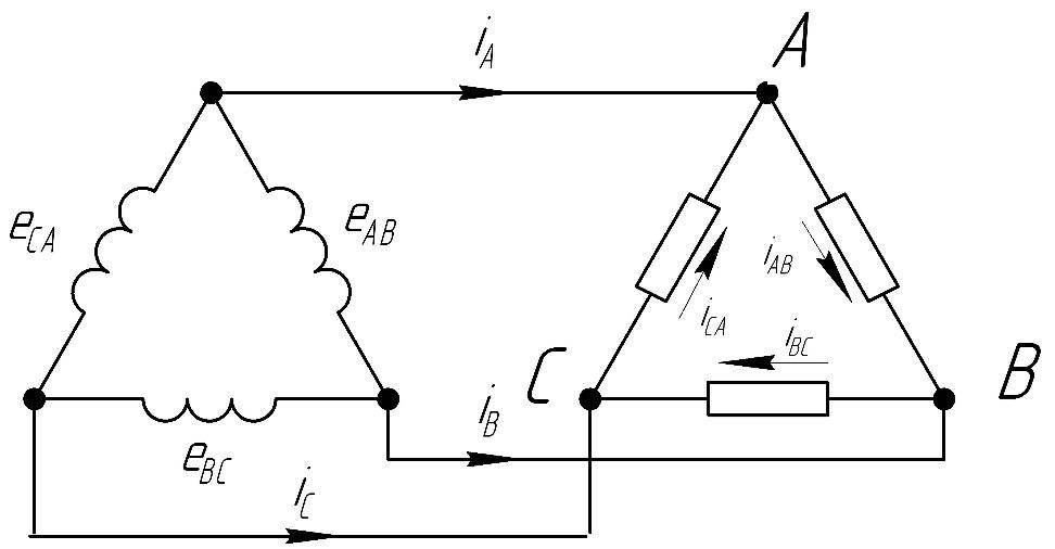 Трехфазный ток соединение треугольником. Схема соединения трехфазного генератора треугольником. Схема соединения треугольник электродвигателя 220в. Схема соединения звезда и треугольник электродвигателя. Подключение электродвигателя треугольником трехфазного на 220 в.