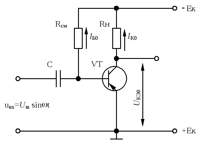 Схема усилителя на биполярном транзисторе