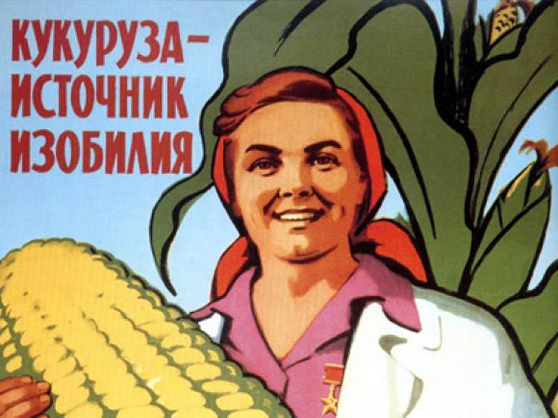 первая реклама про кукурузу в СССР