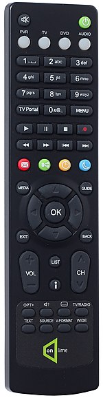 Television remote control - black 01.jpg