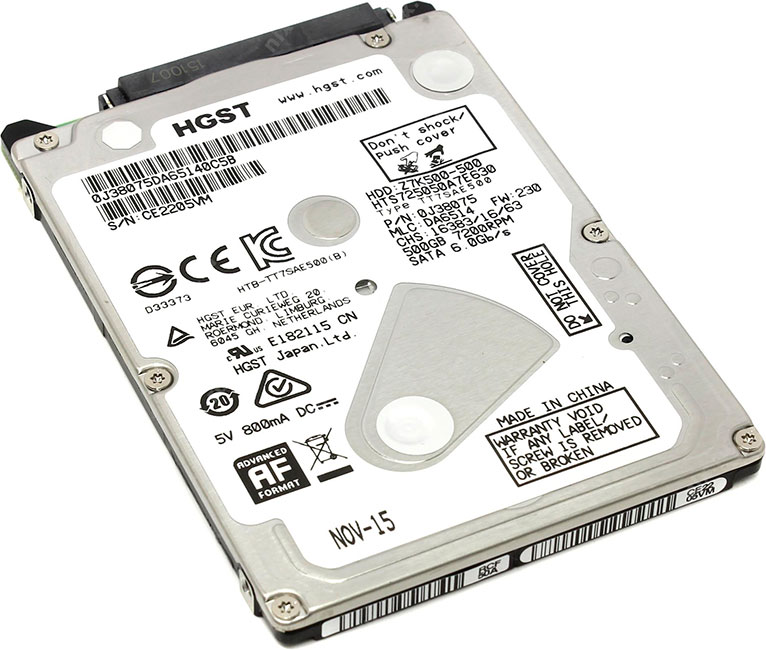 Hitachi HGST Travelstar Z7K500 500GB