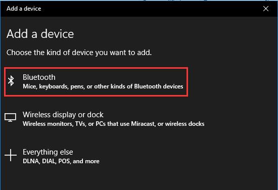 choose bluetooth devices