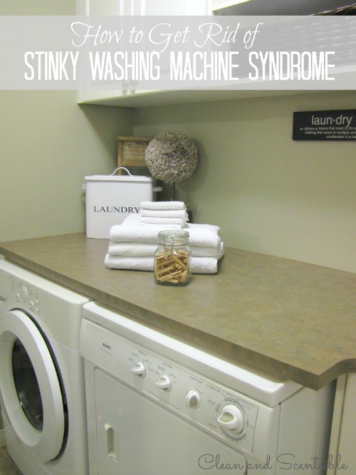 How to get rid of that stinky smell from washing machines.