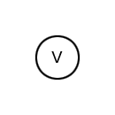 Voltmeter symbol