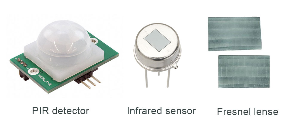 PIR-detector-parts