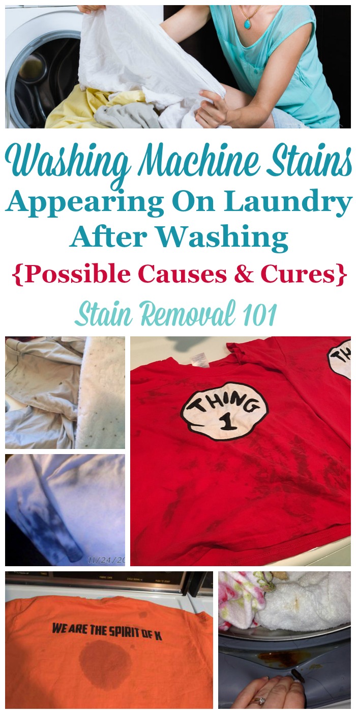 If you put clothes or laundry in your washer and it comes out stained, you