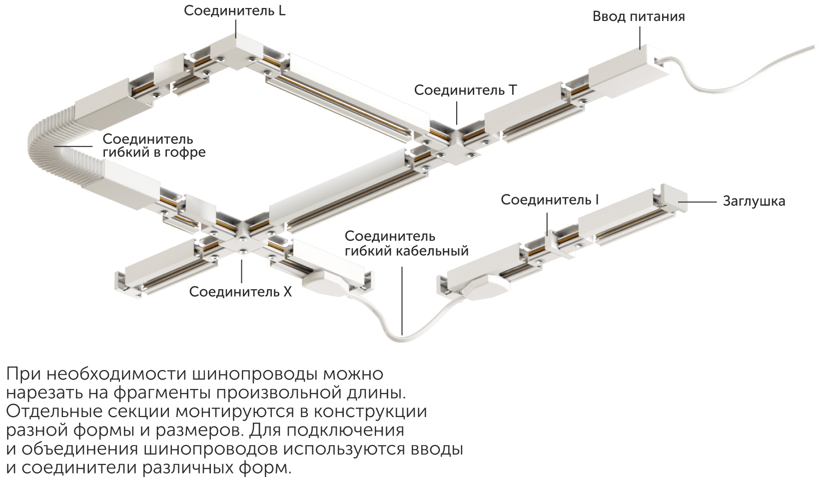 Схема трекового освещения